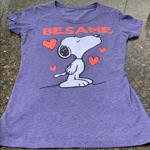 Purple snoopy t-shirt